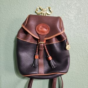 Vintage Dooney And Bourke All Weather Leather Backpack
